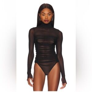 Free People Under It All Bodysuit in Black